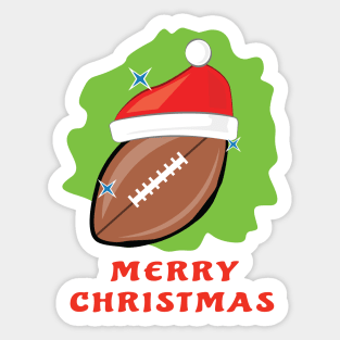 Merry Football Christmas - Funny Sticker